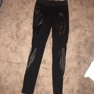 leather BCBG legging
